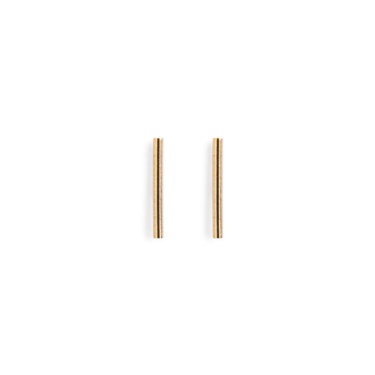 Minimal Gold Bar Stud Earrings