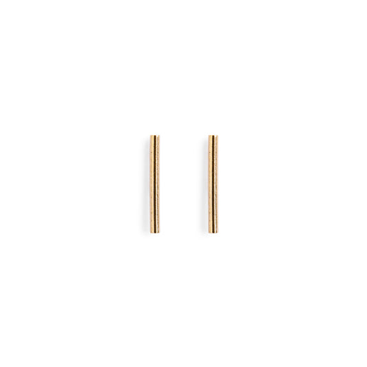 Minimal Gold Bar Stud Earrings