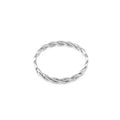 Sterling Silver Braided Woven Stacking Ring