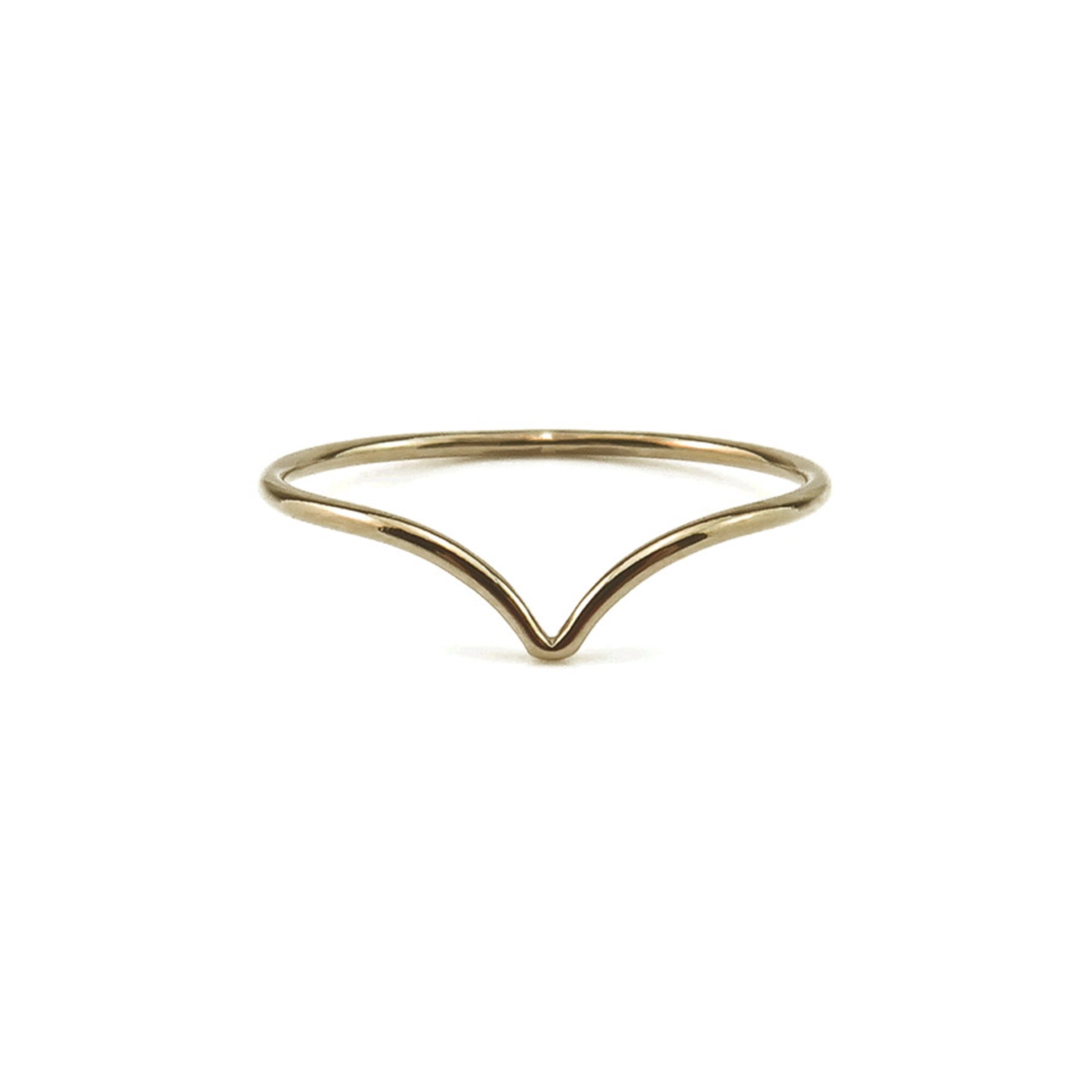Gold Chevron Stacking Ring | Affordable Ethical Jewellery – Oh My ...