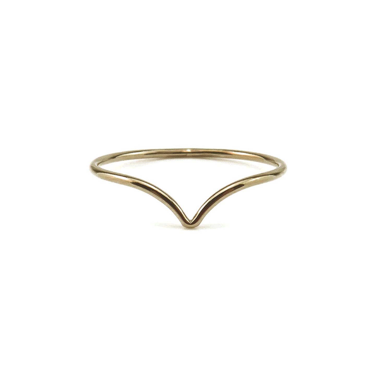 Minimal Chevron Stacking Ring Handmade Birmingham UK