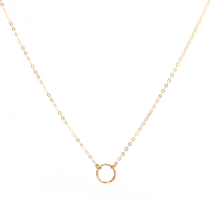 Minimal Gold Circle Necklace