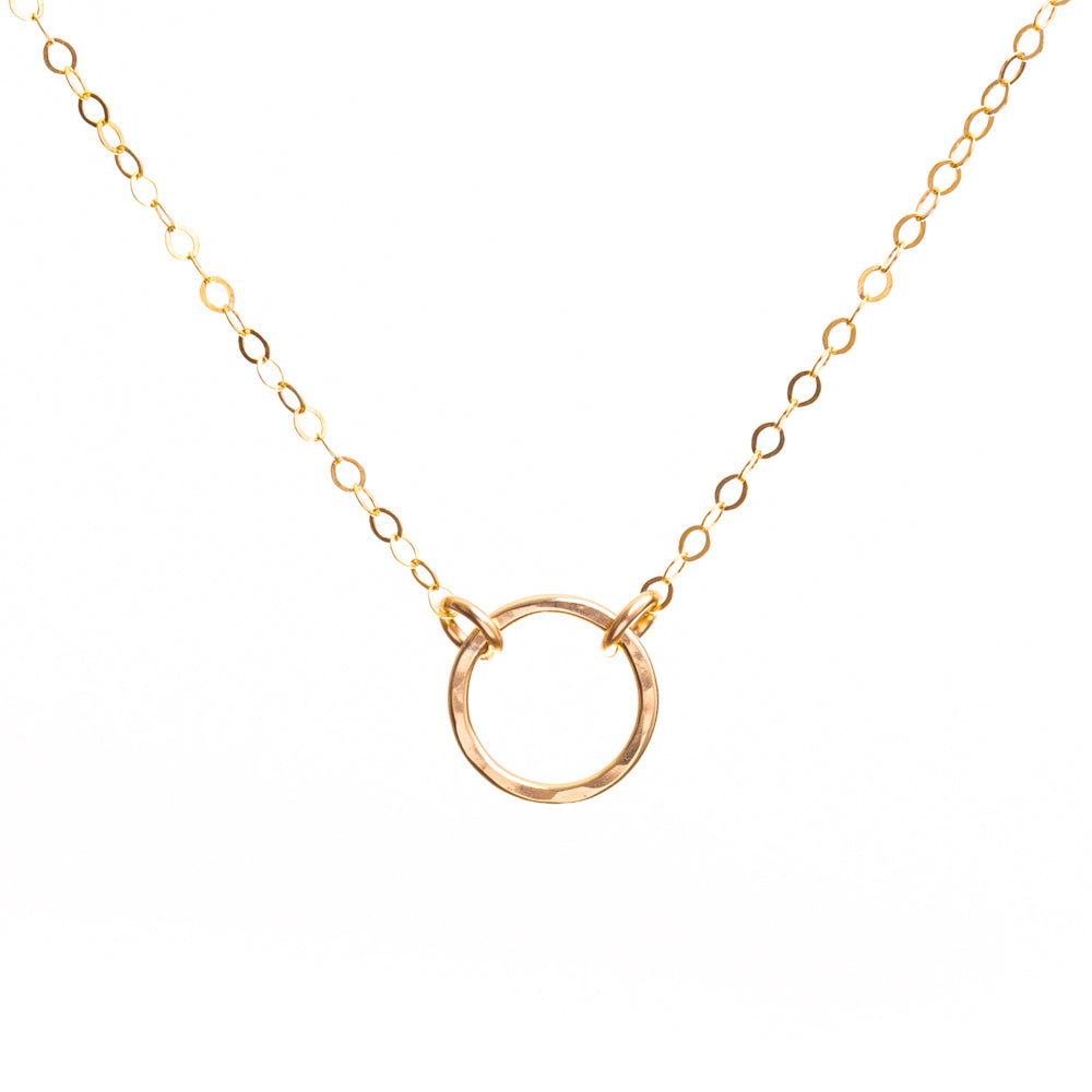 Simple Gold Circle Necklace