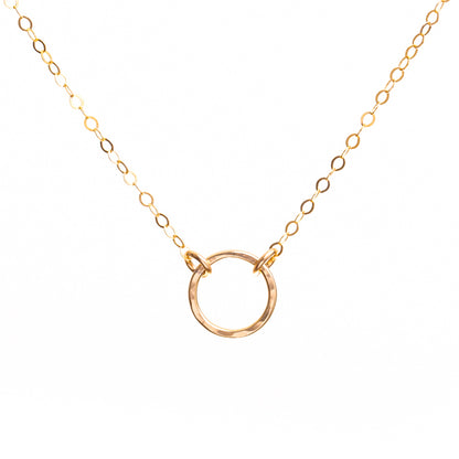 Simple Gold Circle Necklace