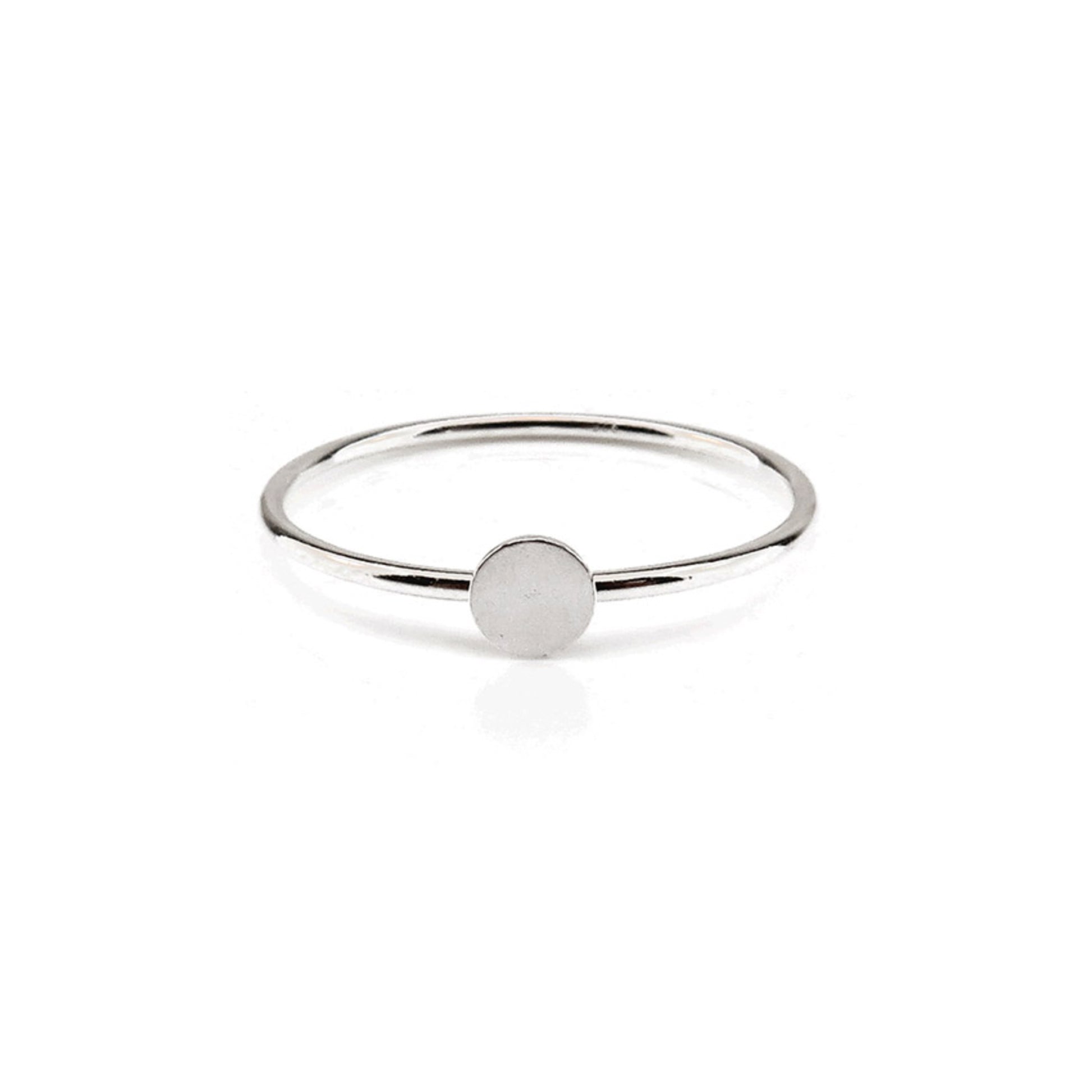 Minimal Circle Stacking Ring Handmade Birmingham UK