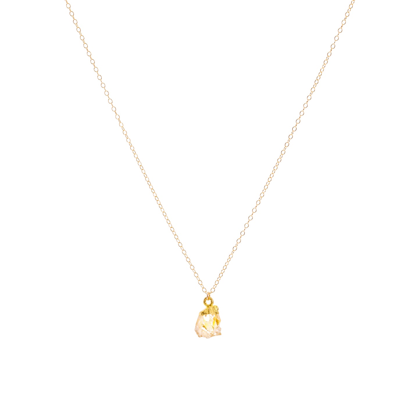 Citrine Raw Crystal Necklace