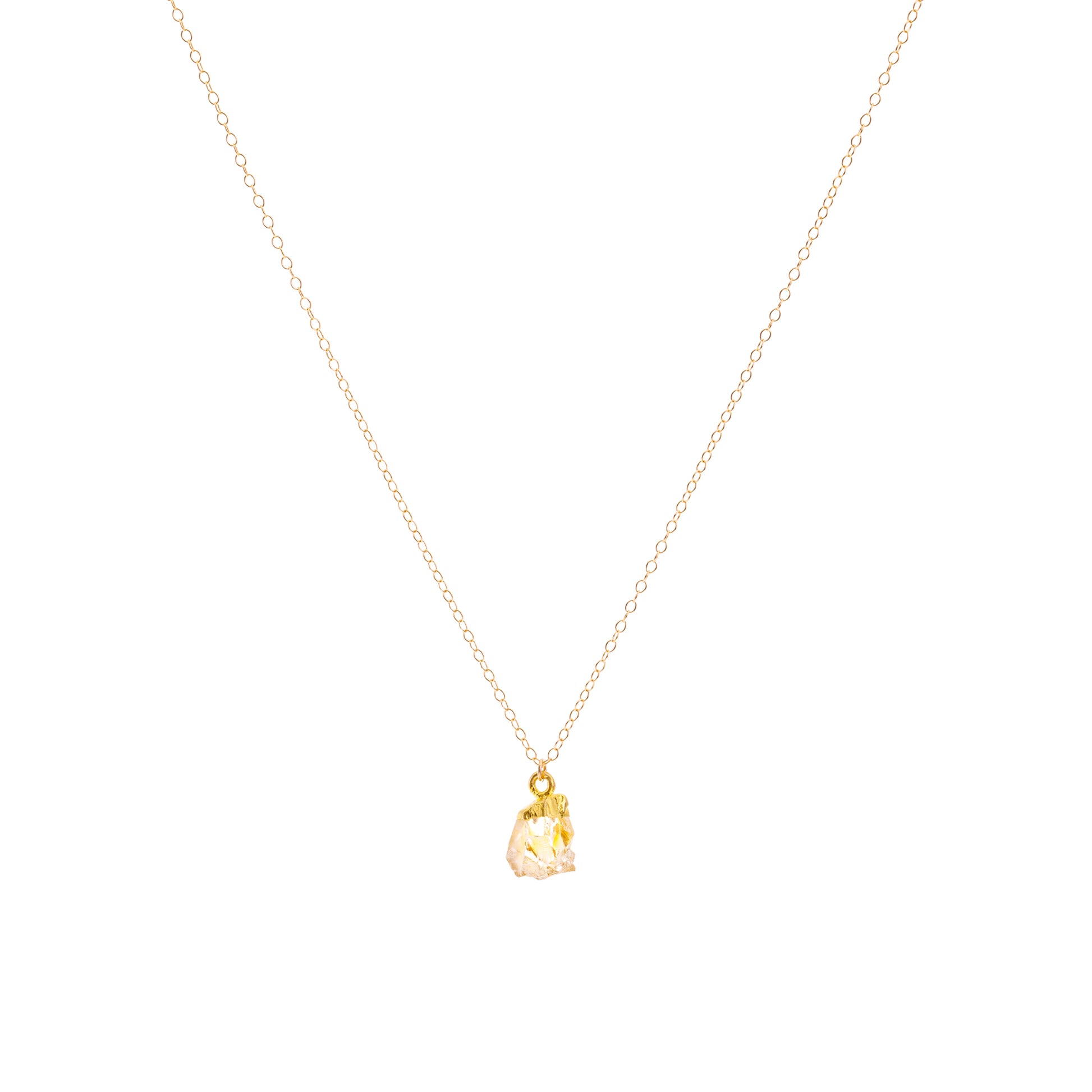 Citrine Raw Crystal Necklace