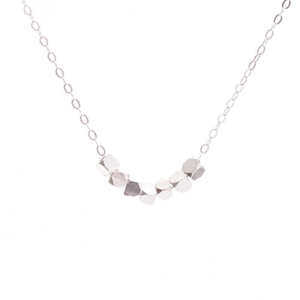 Silver Cubes Necklace