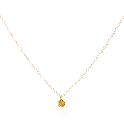 Minimal Gold Daisy Flower Necklace