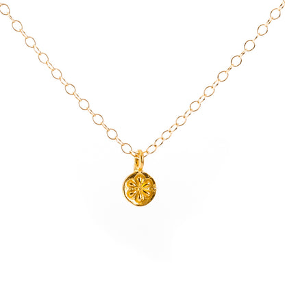 Gold Daisy Flower Necklace