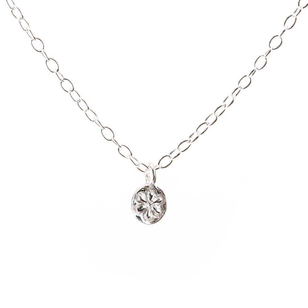 Silver Daisy Flower Necklace