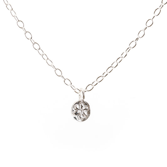 Silver Daisy Flower Necklace