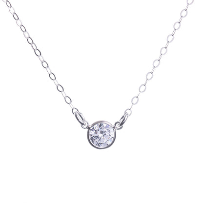 Silver Diamond Necklace