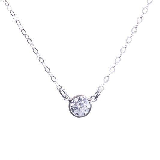 Silver Diamond Necklace