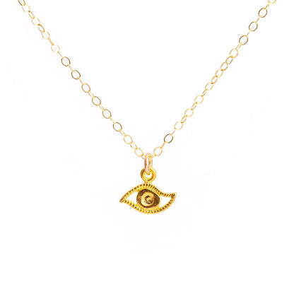 Gold Eye Necklace