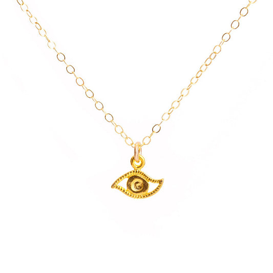 Gold Eye Necklace