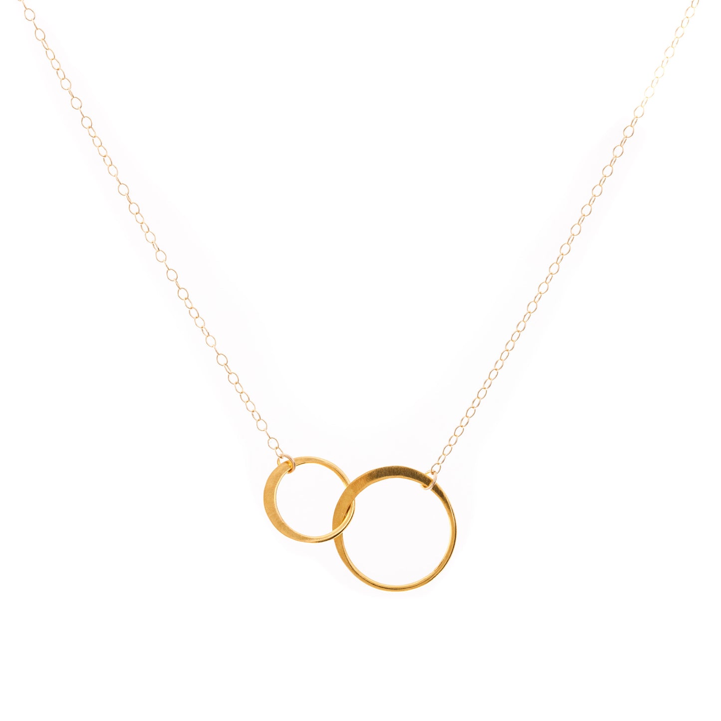 Minimal Gold Flat Linked Necklace