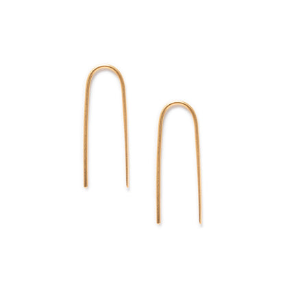 Minimal Gold Arc Earrings