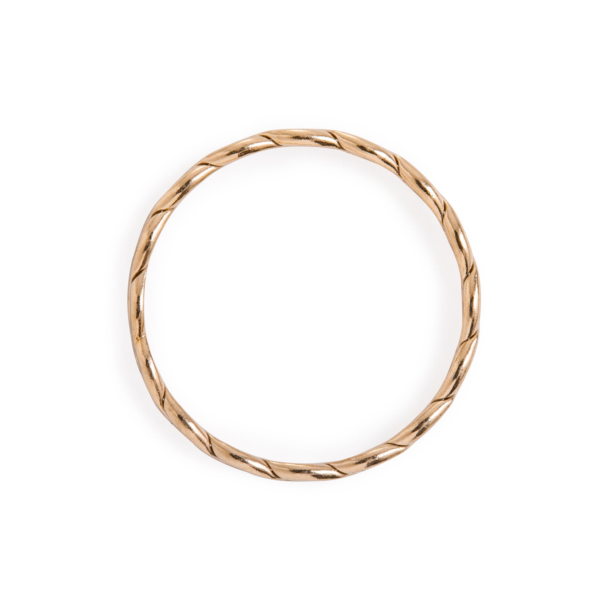Minimal Gold Woven Braided Ring