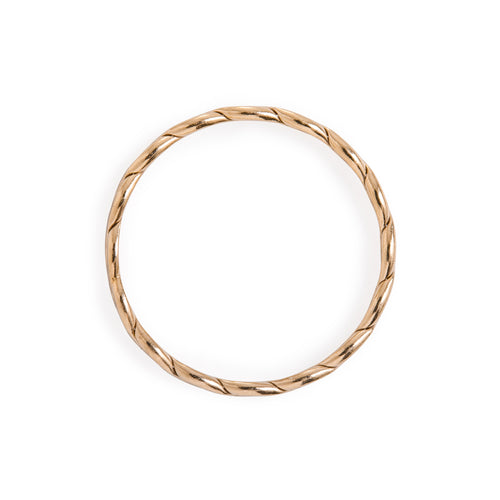 Minimal Gold Woven Braided Ring