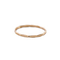Minimal Gold Hammered Stacking Ring