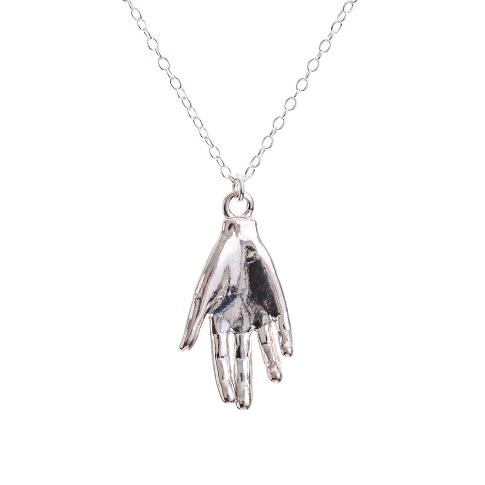 Silver Hand Necklace