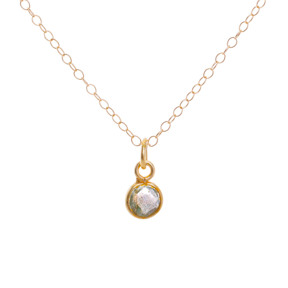 Gold Labradorite Necklace