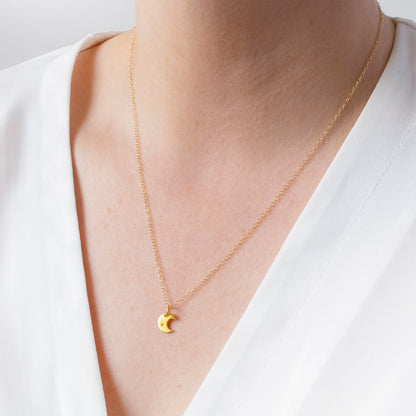 Gold Moon Necklace