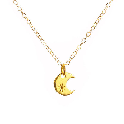 Gold Moon Necklace