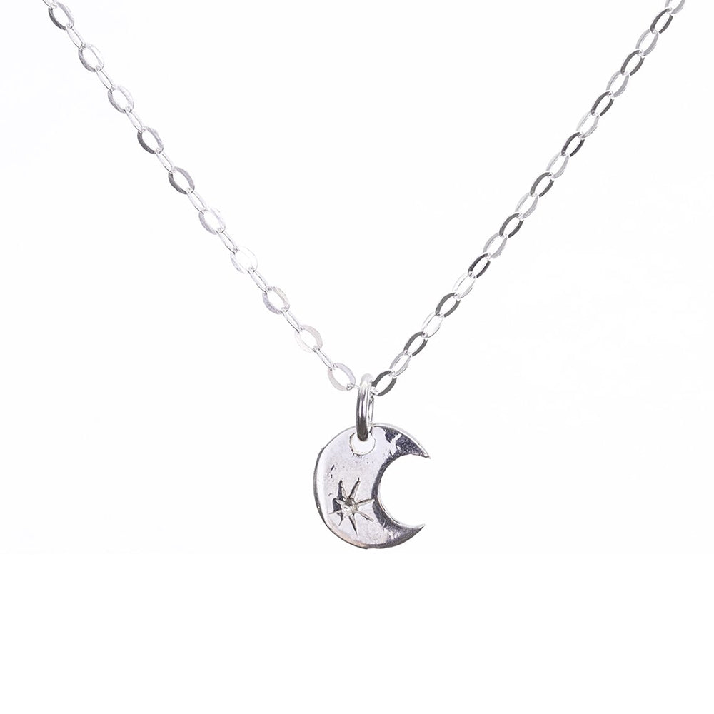 Silver Moon Necklace