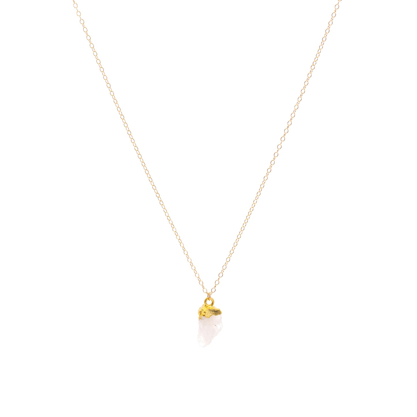 Moonstone Raw Crystal Necklace