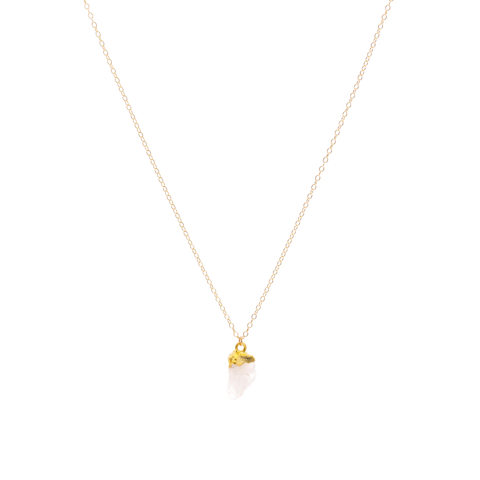 Moonstone Raw Crystal Necklace
