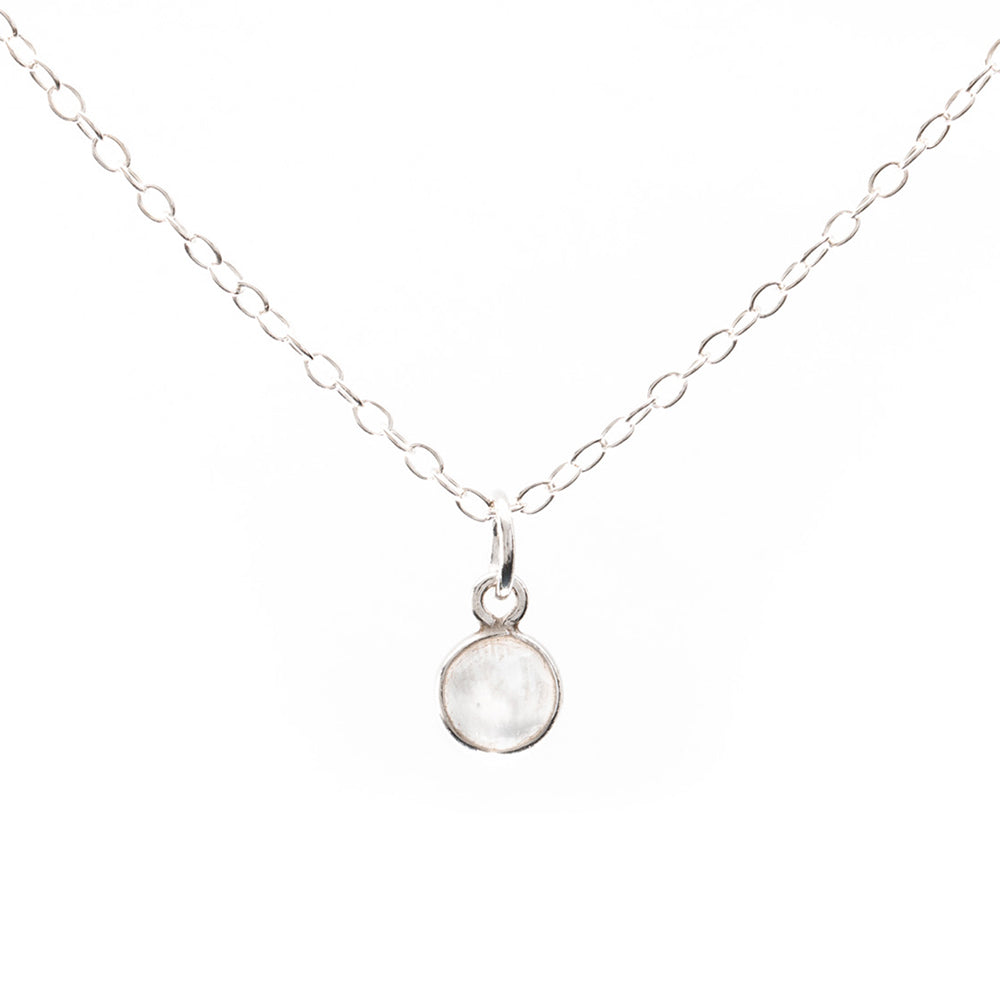 Silver Moonstone Necklace