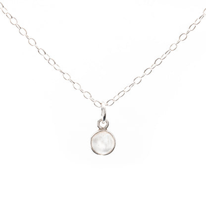 Silver Moonstone Necklace