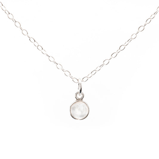 Silver Moonstone Necklace