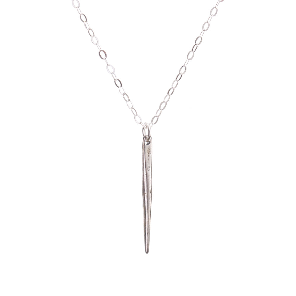 Silver Needle Necklace