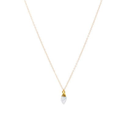 Aquamarine Raw Crystal Necklace