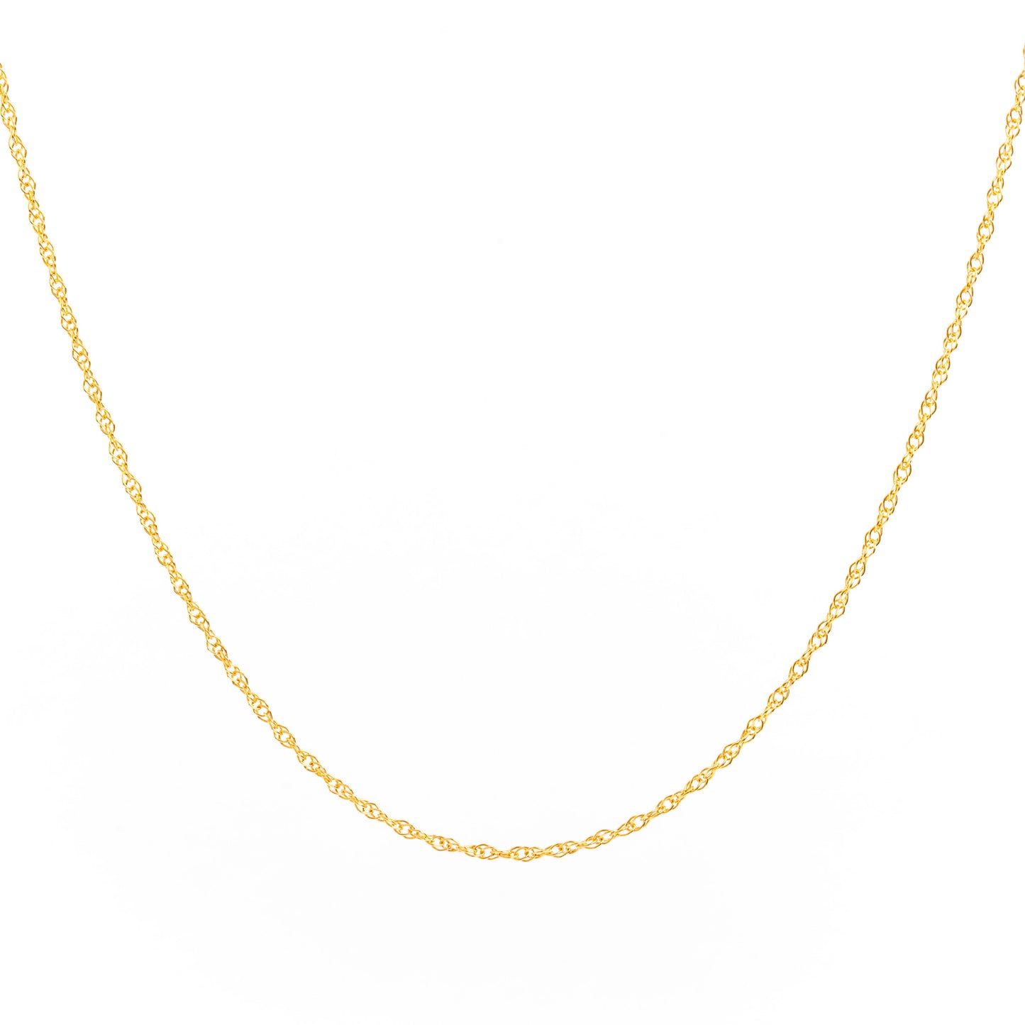 Minimal Gold Rope Chain Necklace