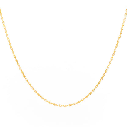 Minimal Gold Rope Chain Necklace