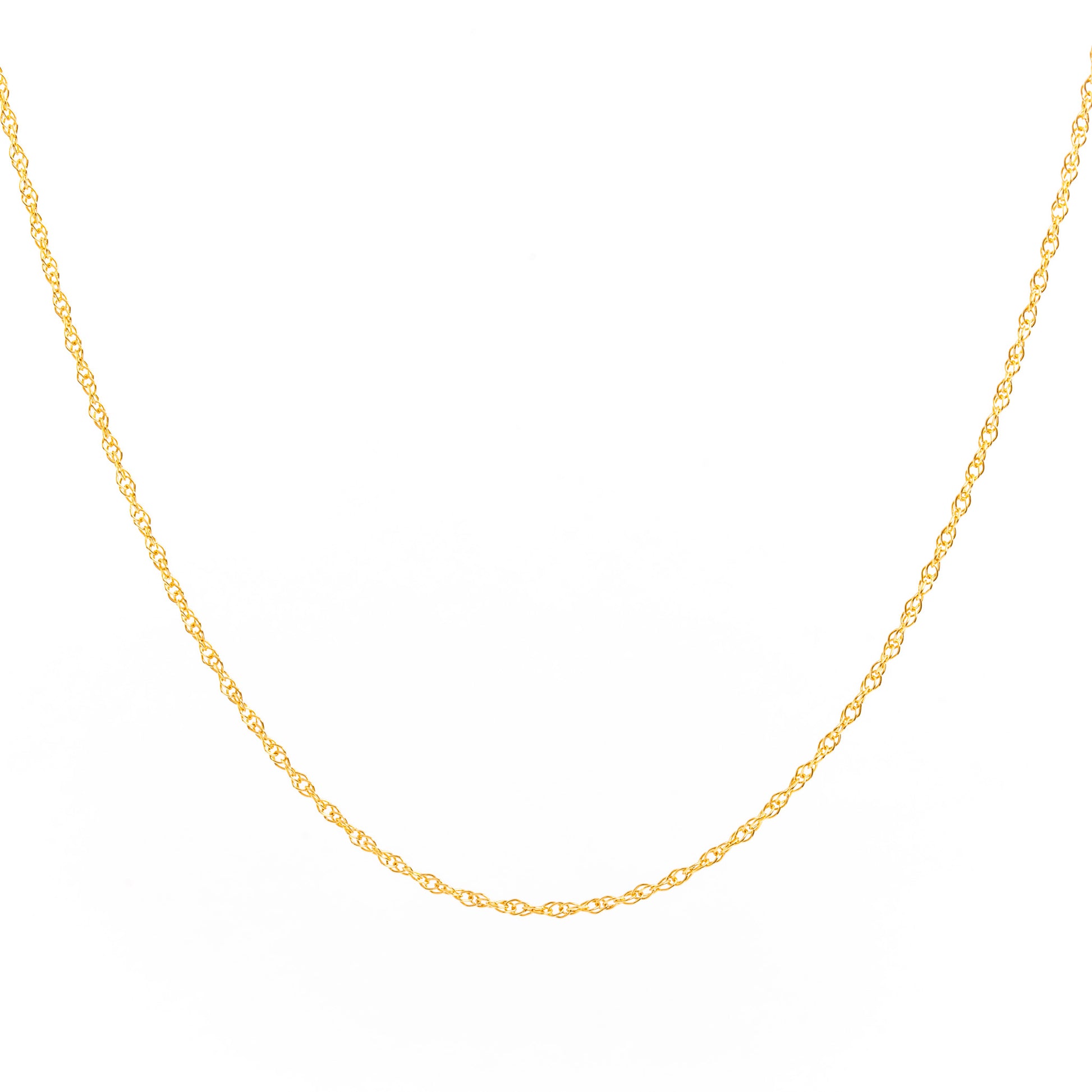 Minimal Gold Rope Chain Necklace