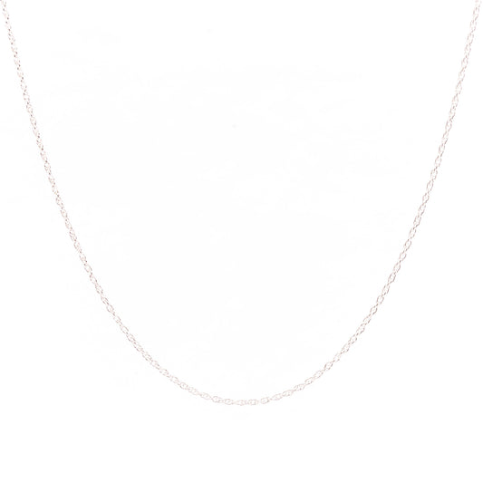 Silver Rope Chain Necklace