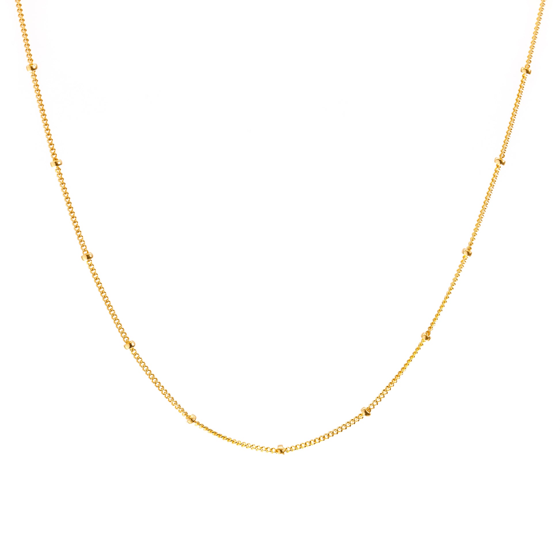 Minimal Satellite Chain Necklace