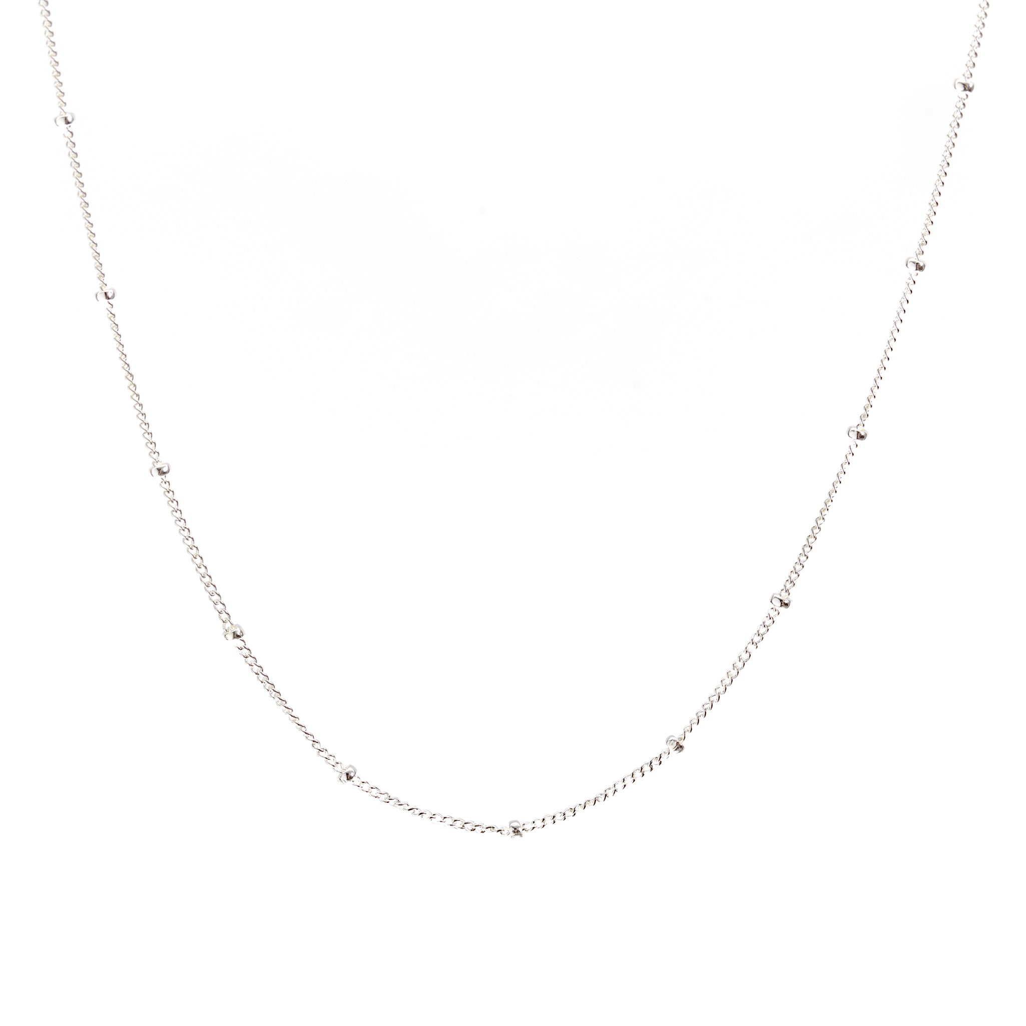 Minimal Satellite Chain Necklace