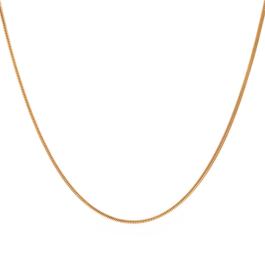 Minimal Gold Snake Chain Necklace