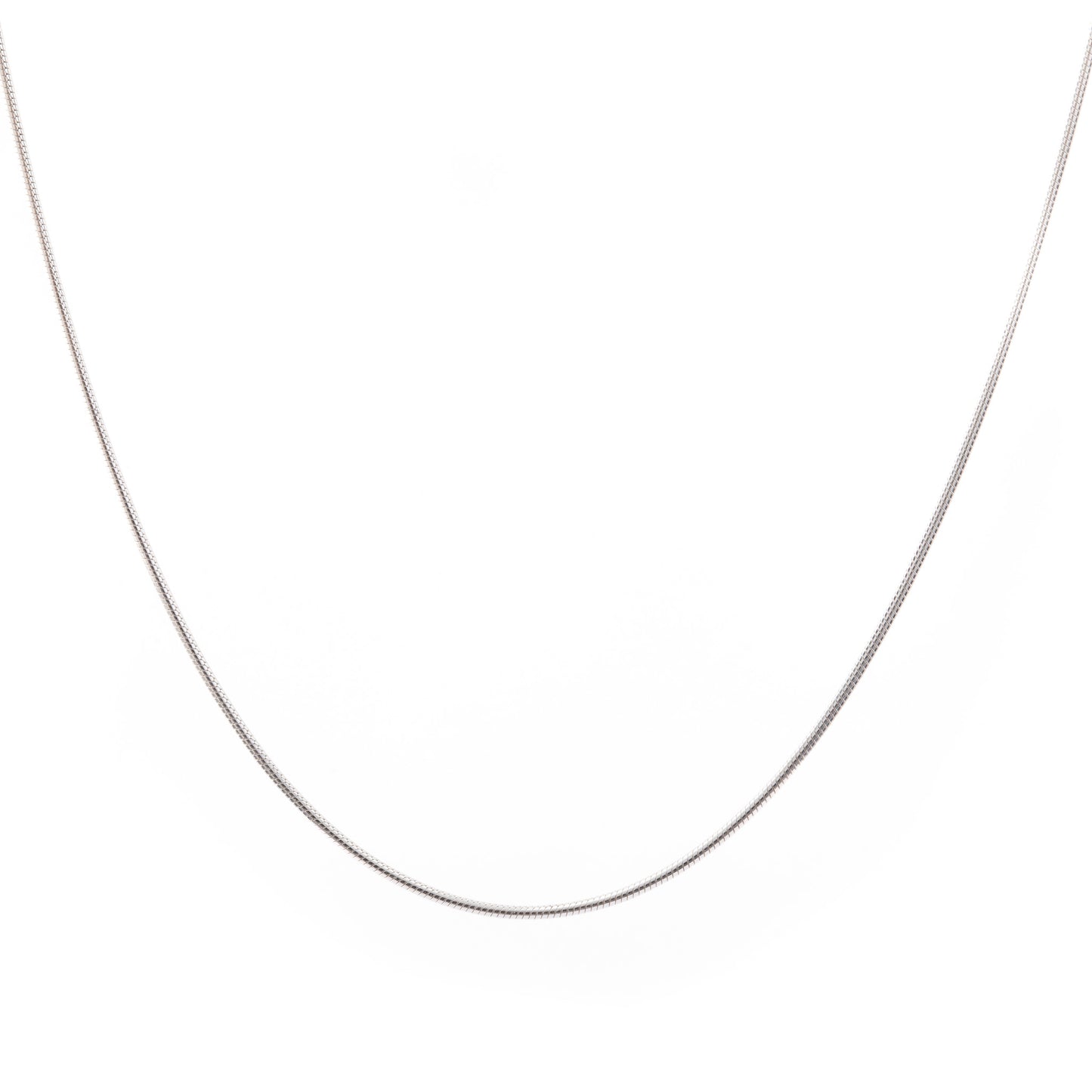 Minimal Silver Snake Chain Necklace