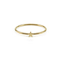 Minimal Gold Star Ring Handmade Birmingham