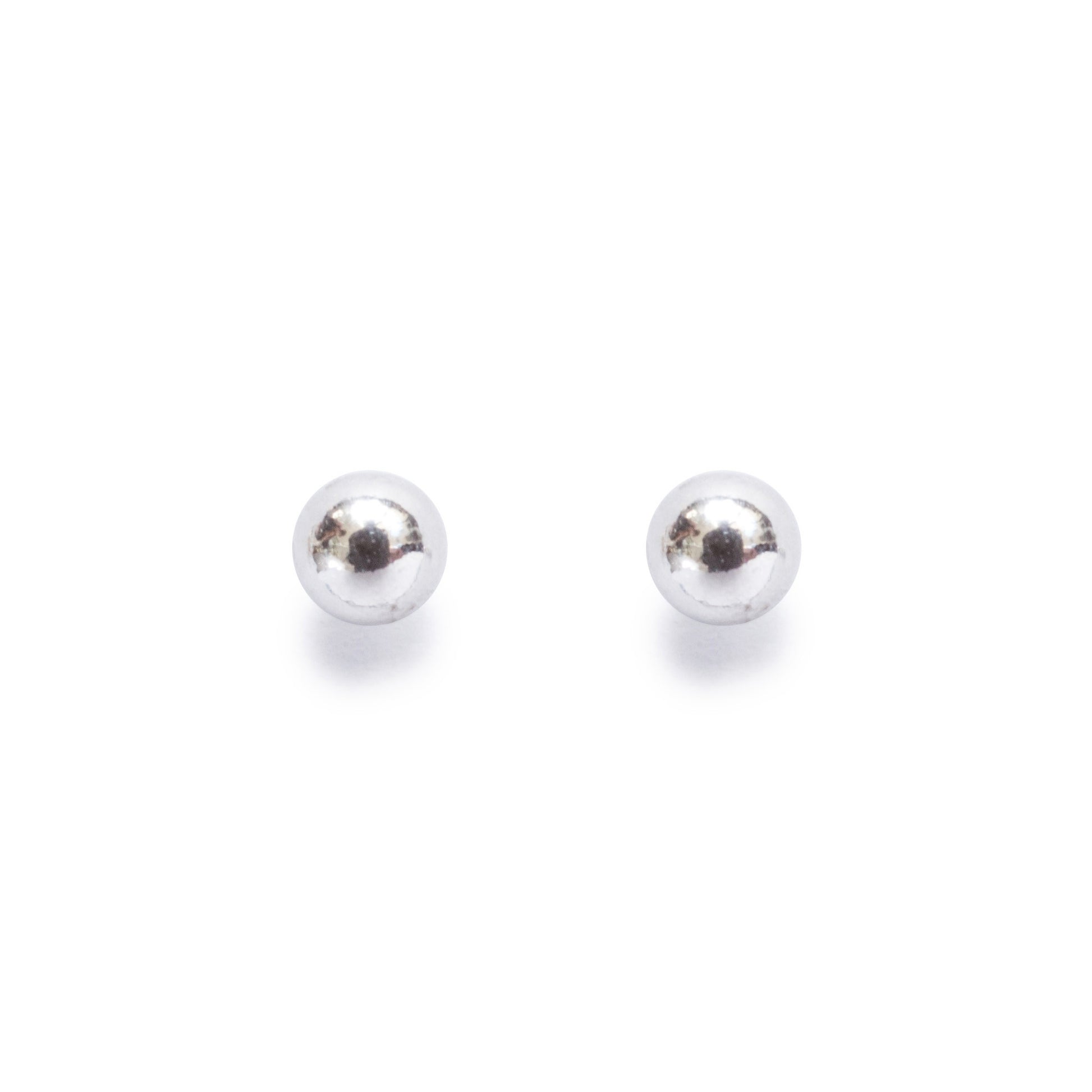 Minimal Silver Stud Earrings