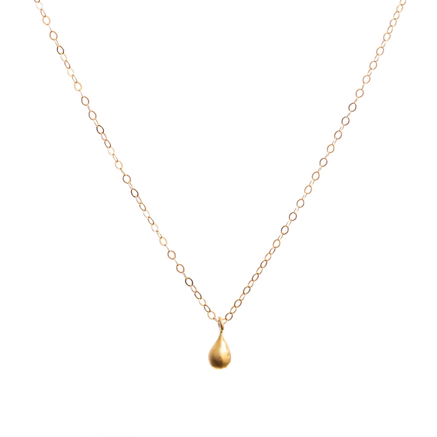 Minimal Gold Teardrop Necklace