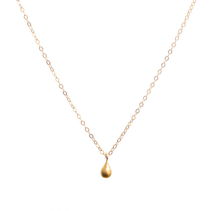 Minimal Gold Teardrop Necklace