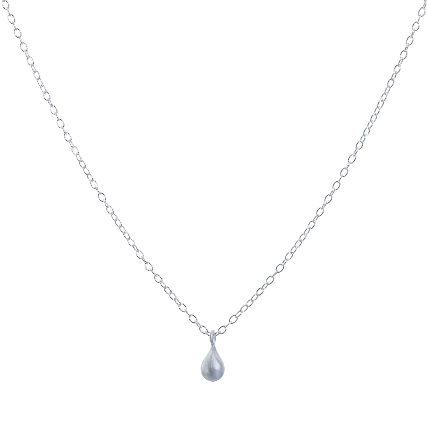 Silver Teardrop Necklace